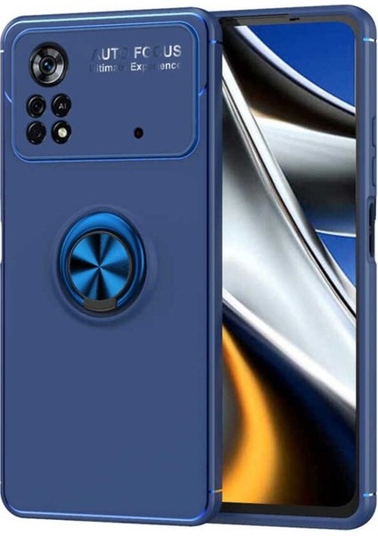 Xiaomi Poco X4 Pro 5g Uyumlu Kılıf Ravel Silikon Kapak, Mavi