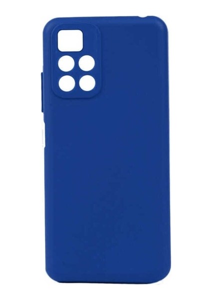 Xiaomi Redmi 10 2022 Uyumlu Kılıf Biye Silikon, Mavi