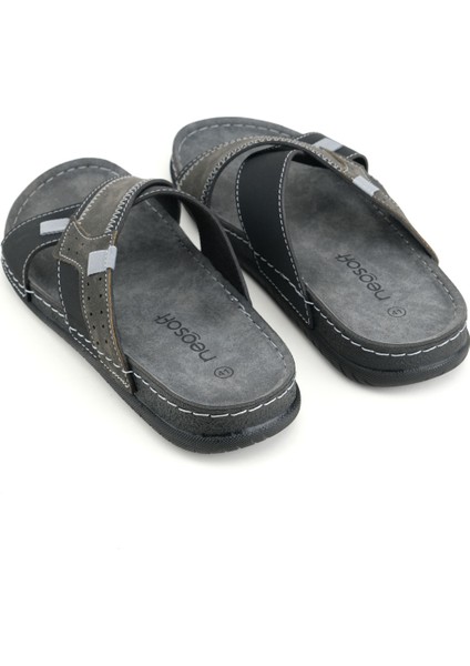 Yazlık Erkek Suni Deri Neosoft Rahat Taban Günlük Terlik fırsatları