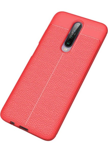 Xiaomi Redmi K30 Uyumlu Kılıf Niss Silikon Kapak, Kırmızı