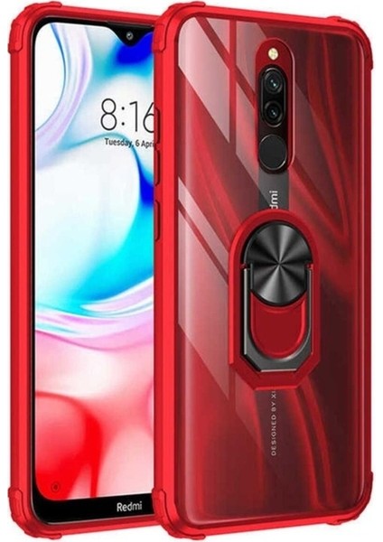 Xiaomi Redmi 8A Uyumlu Kılıf Mola Kapak, Kırmızı