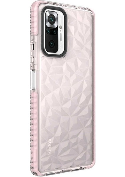 Xiaomi Redmi Note 10 Pro Uyumlu Kılıf Buzz Kapak, Pembe