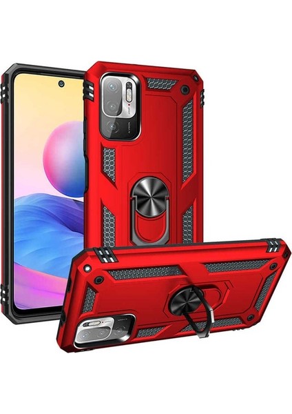 Xiaomi Redmi Note 10 5g Uyumlu Kılıf Vega Kapak, Kırmızı