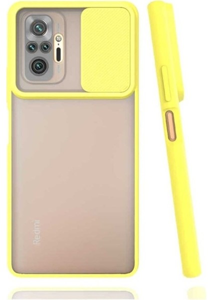 Xiaomi Redmi Note 10 Pro Uyumlu Kılıf Lensi Kapak, Sarı