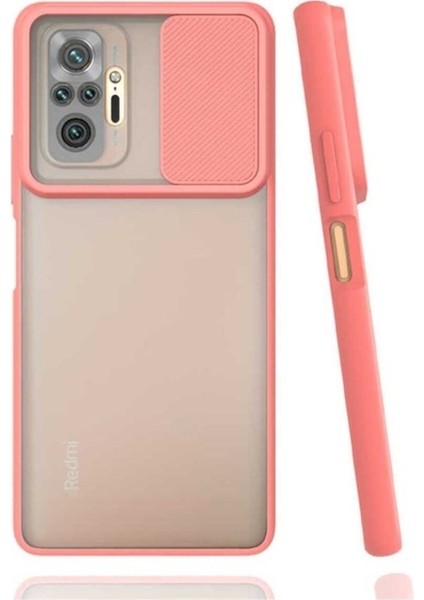 Xiaomi Redmi Note 10 Pro Uyumlu Kılıf Lensi Kapak, Açık Pembe