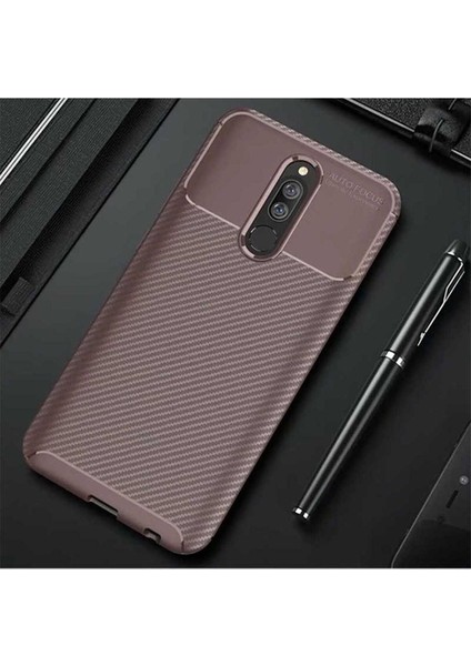 Xiaomi Redmi 8 Uyumlu Kılıf Negro Silikon Kapak, Kahverengi