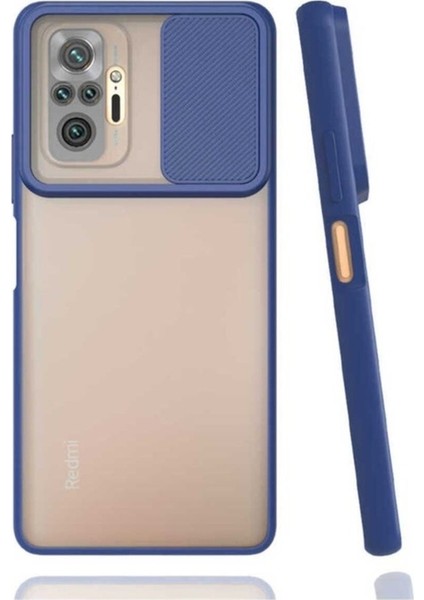 Xiaomi Redmi Note 10 Pro Uyumlu Kılıf Lensi Kapak, Lacivert