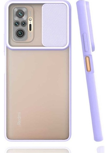Xiaomi Redmi Note 10 Pro Uyumlu Kılıf Lensi Kapak, Lila