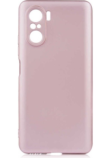 Xiaomi Redmi K40 Uyumlu Kılıf Premier Silikon Kapak, Rose Gold