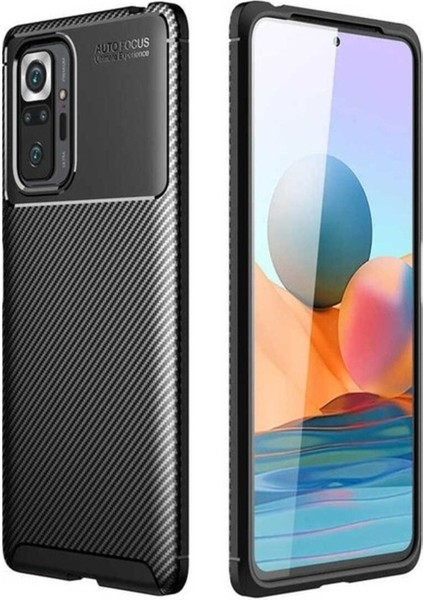 Xiaomi Redmi Note 10 Pro Uyumlu Kılıf Negro Silikon Kapak, Siyah