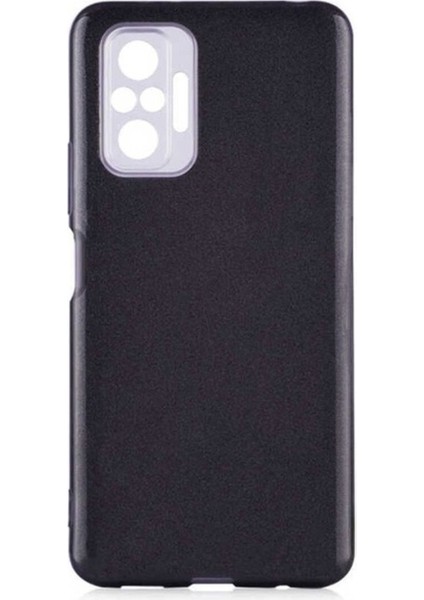 Xiaomi Redmi Note 10 Pro Uyumlu Kılıf Shining Silikon, Siyah