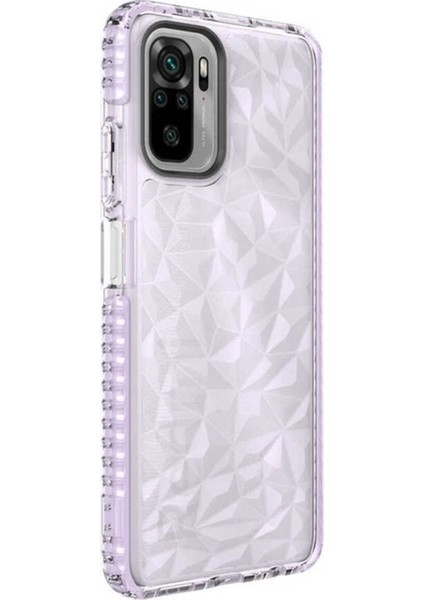 Xiaomi Redmi Note 10 Uyumlu Kılıf Buzz Kapak, Mor