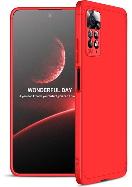 Xiaomi Redmi Note 11 Pro 5g Uyumlu Kılıf Ays Kapak, Kırmızı