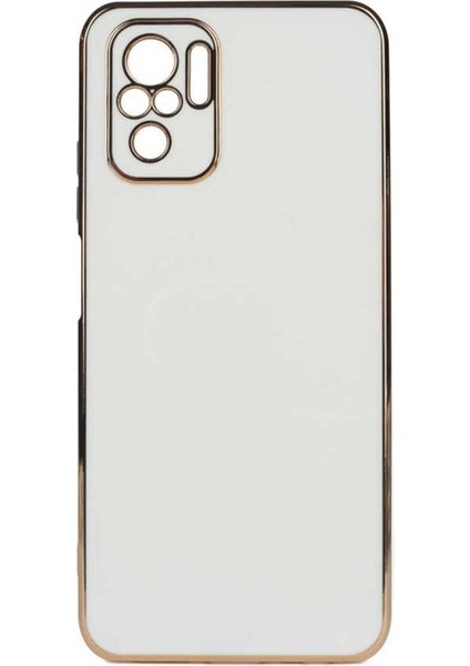 Xiaomi Redmi Note 10S Uyumlu Kılıf Bark Kapak, Beyaz
