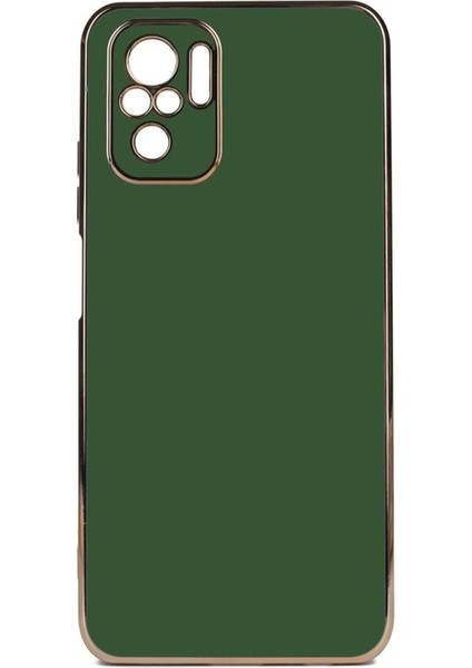 Xiaomi Redmi Note 10S Uyumlu Kılıf Bark Kapak, Koyu Yeşil