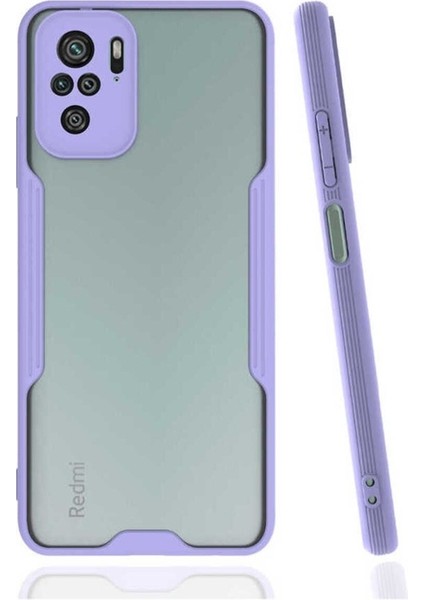 Xiaomi Redmi Note 10S Uyumlu Kılıf Parfe Kapak, Mor