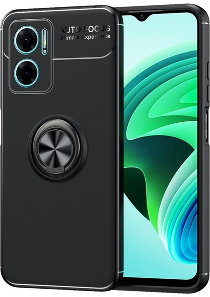 Xiaomi Redmi Note 11E Uyumlu Kılıf Ravel Silikon Kapak, Siyah