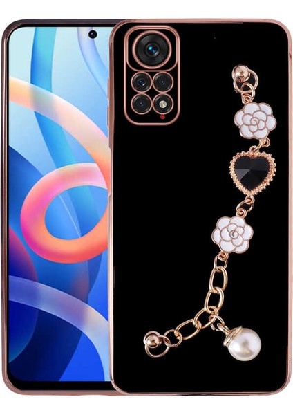 Xiaomi Redmi Note 11 Pro 5g Uyumlu Kılıf El Tutamaçlı Kamera Korumalı Taka Silikon Kapak, Siyah