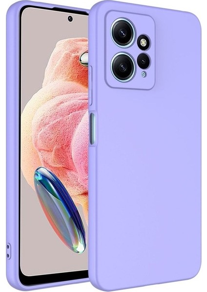 Xiaomi Redmi Note 12 4g Uyumlu Kılıf Mara Lansman Kapak, Lila