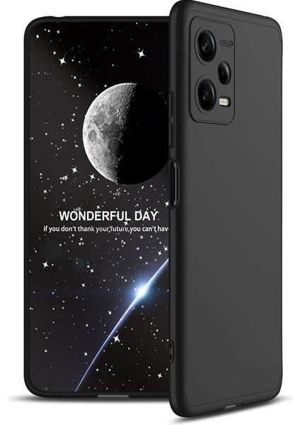 Xiaomi Redmi Note 12 5g Uyumlu Kılıf Ays Kapak, Siyah