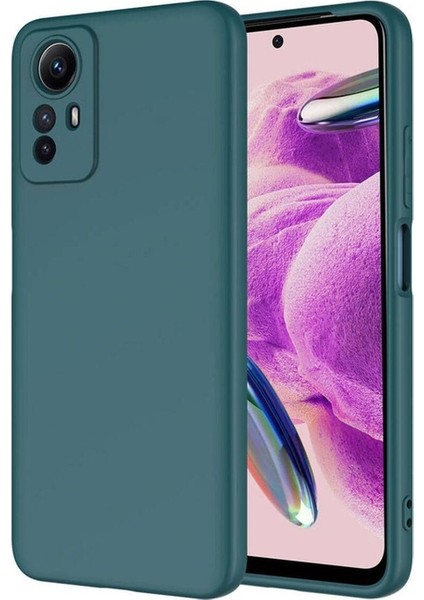 Xiaomi Redmi Note 12S Uyumlu Kılıf Mara Lansman Kapak, Koyu Yeşil