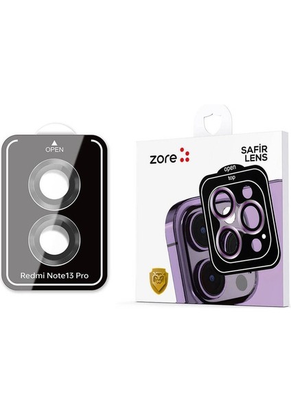 Xiaomi Redmi Note 13 Pro 4g Uyumlu Kamera Lens Koruyucu Cam Filmi, Siyah