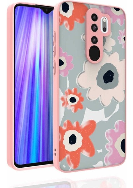 Xiaomi Redmi Note 8 Pro Uyumlu Kılıf Desenli Kamera Korumalı Parlak Nora Kapak, No5
