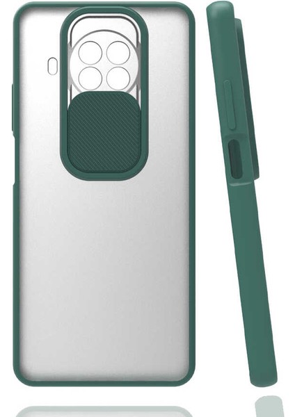 Xiaomi Redmi Note 9 Pro 5g Uyumlu Kılıf Lensi Kapak, Koyu Yeşil