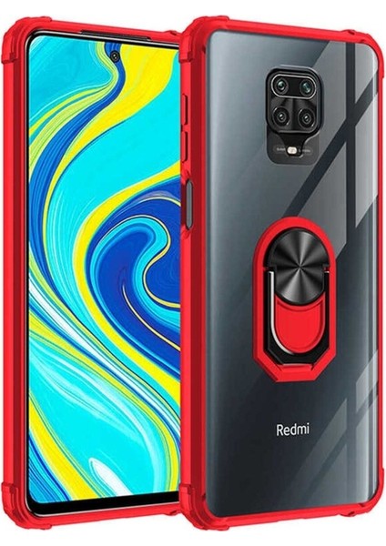 Xiaomi Redmi Note 9 Pro Uyumlu Kılıf Mola Kapak, Kırmızı