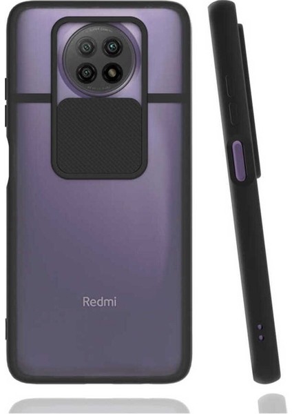 Xiaomi Redmi Note 9 5g Uyumlu Kılıf Lensi Kapak, Siyah