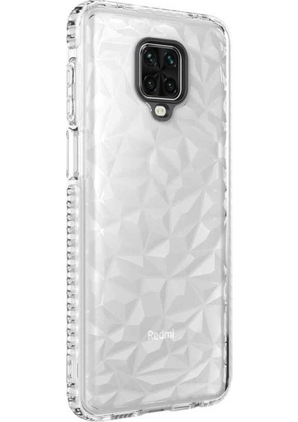 Xiaomi Redmi Note 9 Pro Uyumlu Kılıf Buzz Kapak, Beyaz