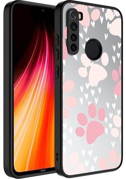 Xiaomi Redmi Note 8 Uyumlu Kılıf Aynalı Desenli Kamera Korumalı Parlak Mirror Kapak, Pati