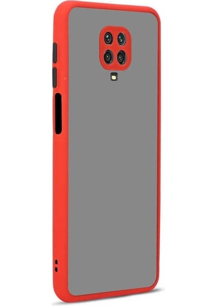 Xiaomi Redmi Note 9 Pro Uyumlu Kılıf Hux Kapak, Kırmızı