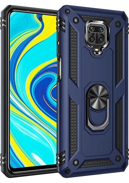 Xiaomi Redmi Note 9 Pro Uyumlu Kılıf Vega Kapak, Mavi