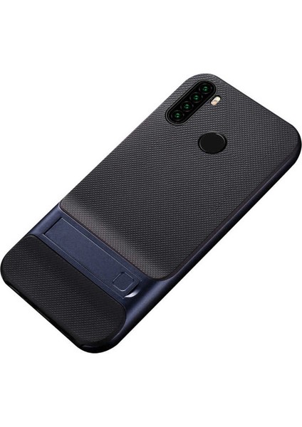 Xiaomi Redmi Note 8 Uyumlu Kılıf Standlı Verus Kapak, Mavi