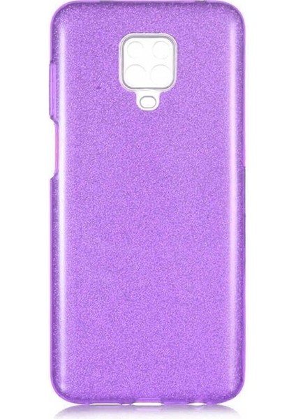 Xiaomi Redmi Note 9 Pro Uyumlu Kılıf Shining Silikon, Mor