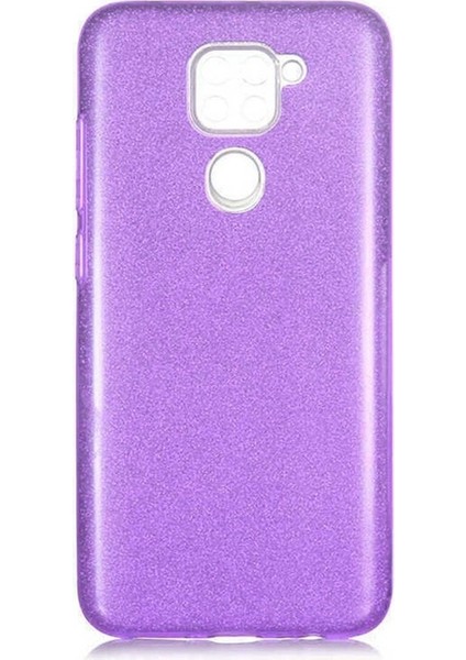 Xiaomi Redmi Note 9 Uyumlu Kılıf Shining Silikon, Mor