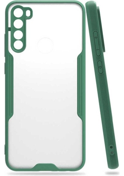 Xiaomi Redmi Note 8 Uyumlu Kılıf Parfe Kapak, Koyu Yeşil