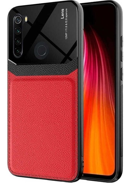 Xiaomi Redmi Note 8 Uyumlu Kılıf Emiks Kapak, Kırmızı