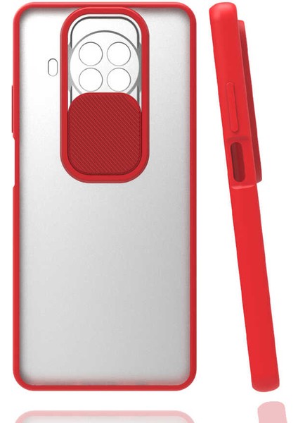 Xiaomi Redmi Note 9 Pro 5g Uyumlu Kılıf Lensi Kapak, Kırmızı