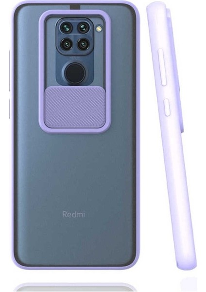 Xiaomi Redmi Note 9 Uyumlu Kılıf Lensi Kapak, Lila