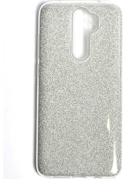 Xiaomi Redmi Note 8 Pro Uyumlu Kılıf Shining Silikon, Gri
