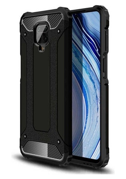 Xiaomi Redmi Note 9 Pro Uyumlu Kılıf Crash Silikon Kapak, Siyah