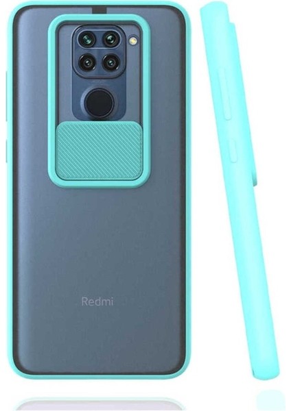 Xiaomi Redmi Note 9 Uyumlu Kılıf Lensi Kapak, Turkuaz