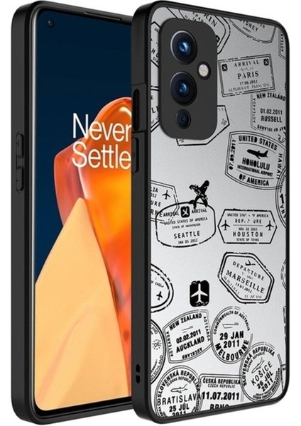 Oneplus 9 Uyumlu Kılıf Aynalı Desenli Kamera Korumalı Parlak Mirror Kapak, Seyahat
