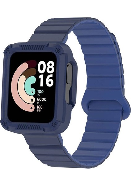 Xiaomi Redmi Watch 1 Uyumlu Silikon Kordon Zore KRD-105 Strap Kayış, Lacivert