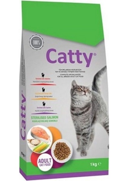 Lıght Sterilised Somonlu Kedi Maması 1 kg