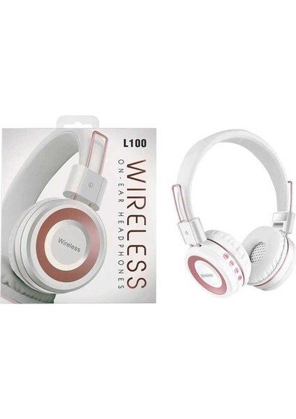 L100 Bluetooth Kulaklık, Beyaz