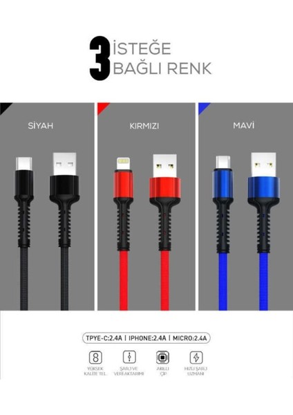 LS63 Micro USB Kablo, Gri