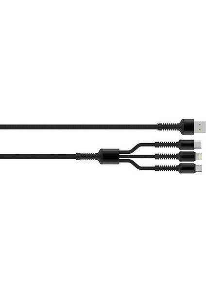 LC93 3 In 1 USB Kablo, Kırmızı
